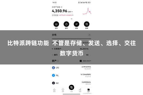 比特派跨链功能 不管是存储、发送、选择、交往数字货币