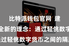 比特派钱包官网  建议了一个全新的理念：通过轻佻数字货币之间的隔膜