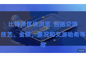 比特派区块浏览  包括交游技艺、金额、景况和交游哈希等